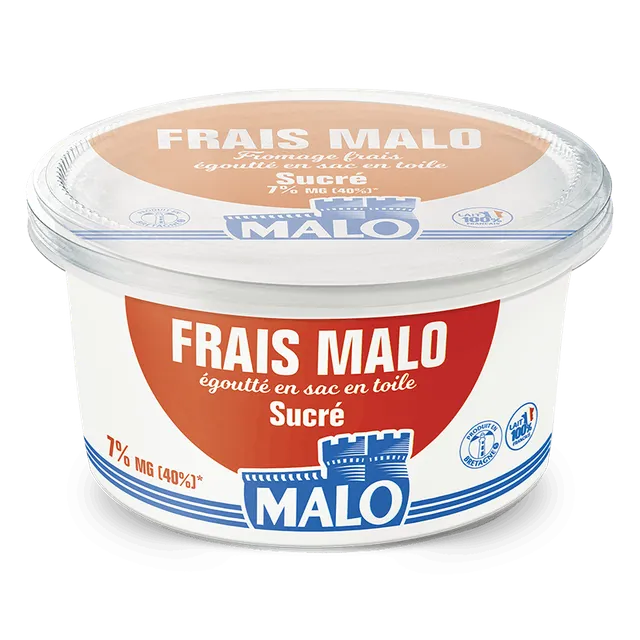 Malo Fromages frais sucré 7% 500g fromage frais familial
