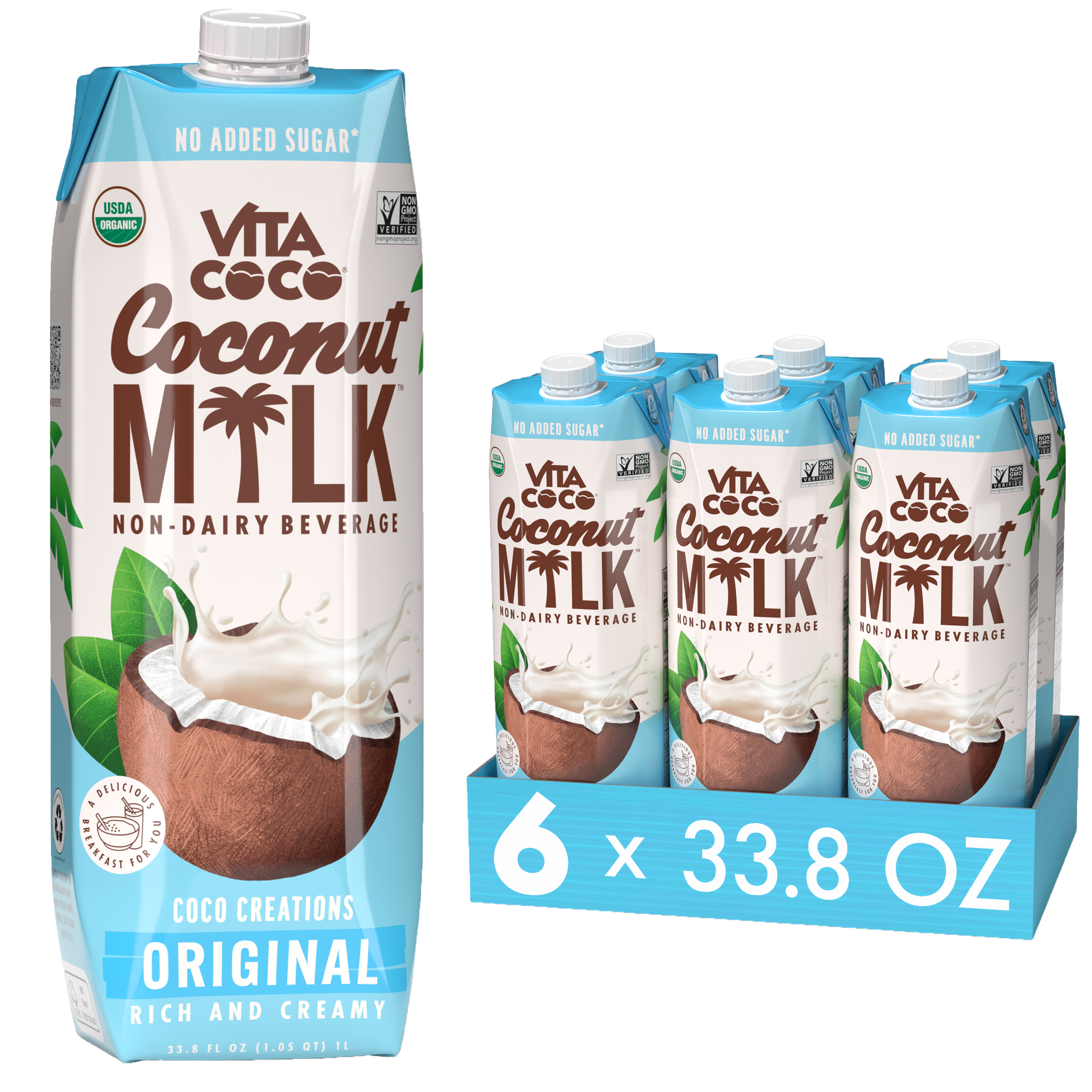 Vita Coco Coconut Mlk lait de coco Original pack 6 sans lactose