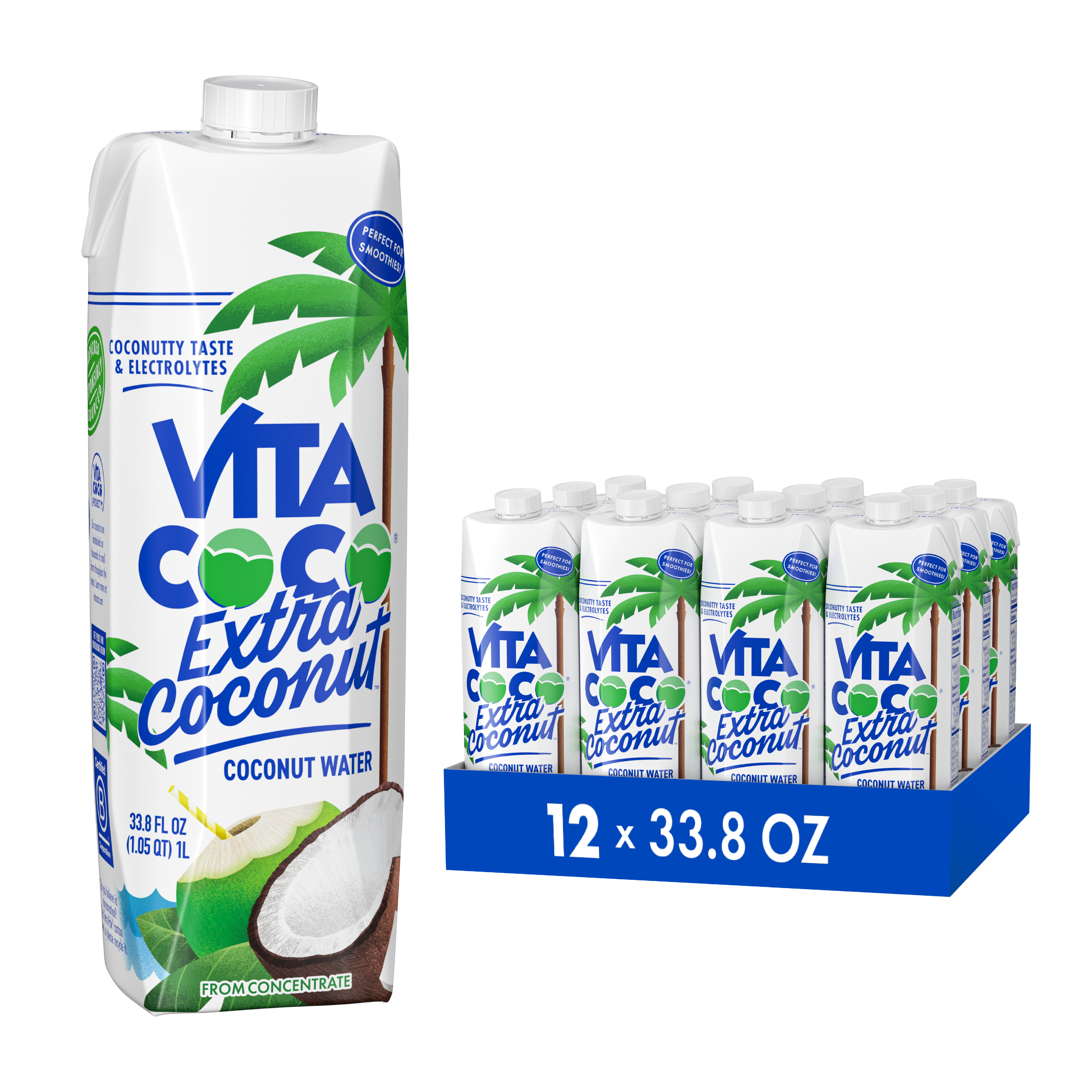 Vita Coco Extra Coconut eau de coco carton 500 ml pack 12
