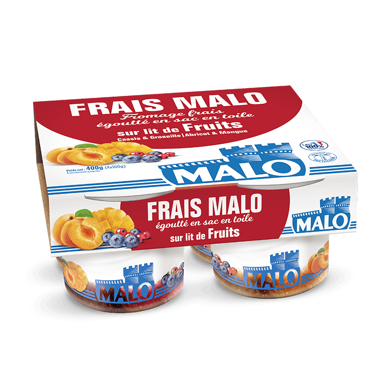Malo Les Fromages frais abricot mangue fromage frais fruits