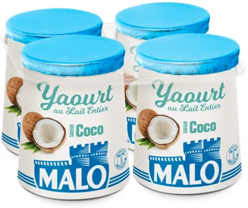Malo Les Yaourts yaourt saveur coco au lait frais