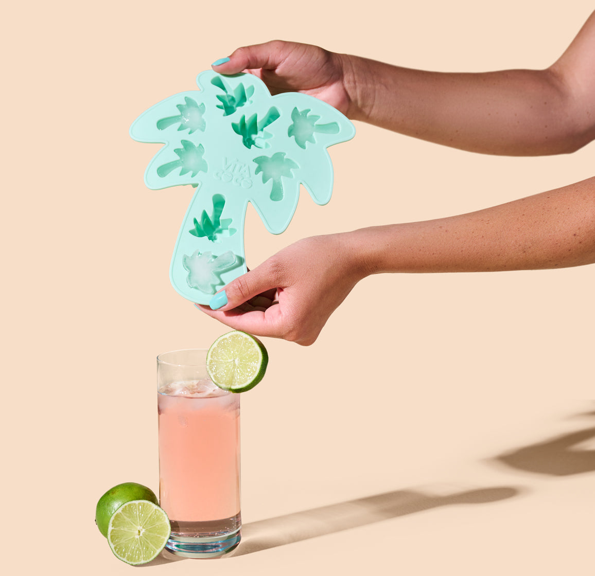 Vita Coco Merch Palm Tree bac à glaçons menthe silicone