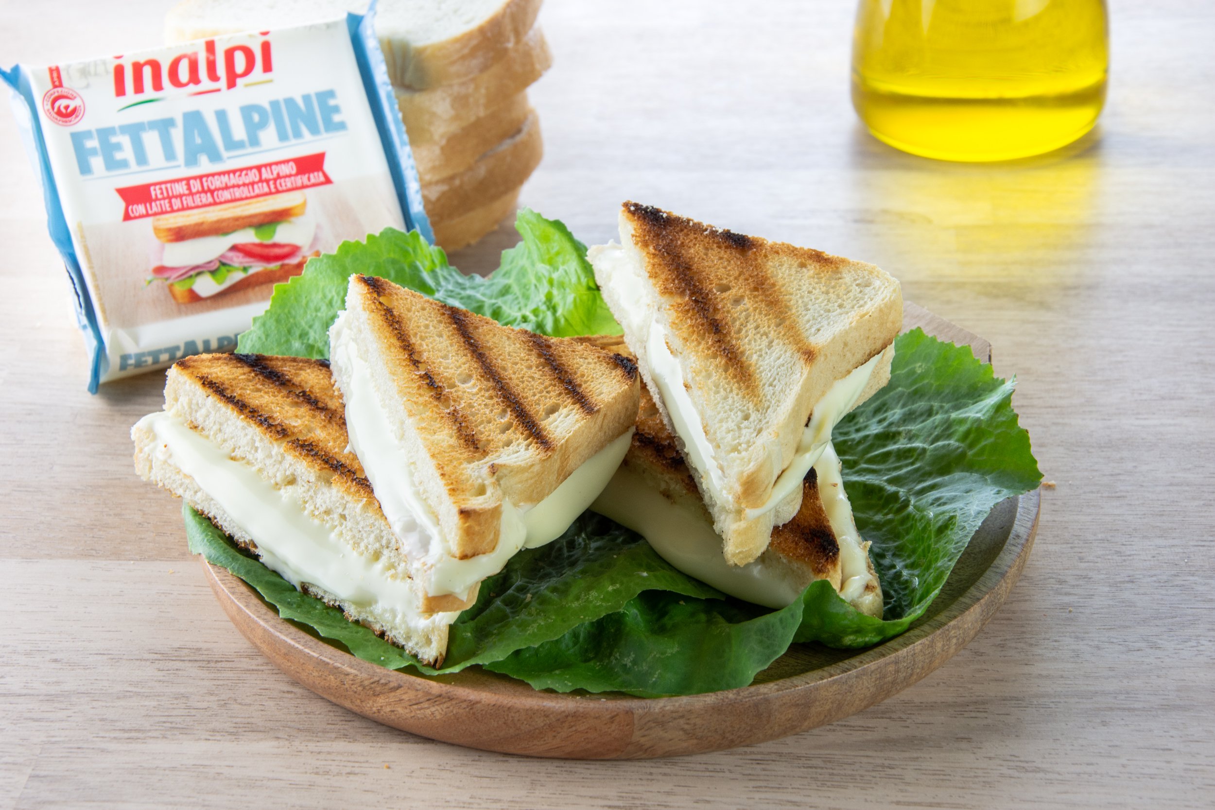 Inalpi Fettalpine fromage en tranches 150g italien