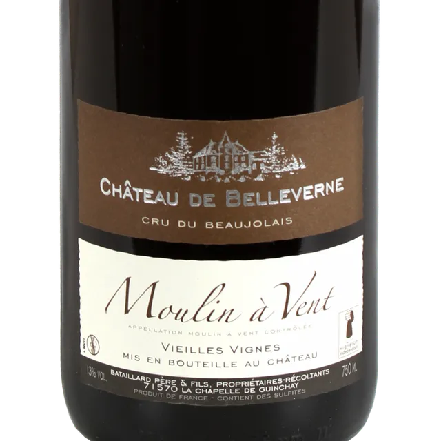 Les Terroirs de France Moulin à Vent 2023 Belleverne vin rouge 75 cl