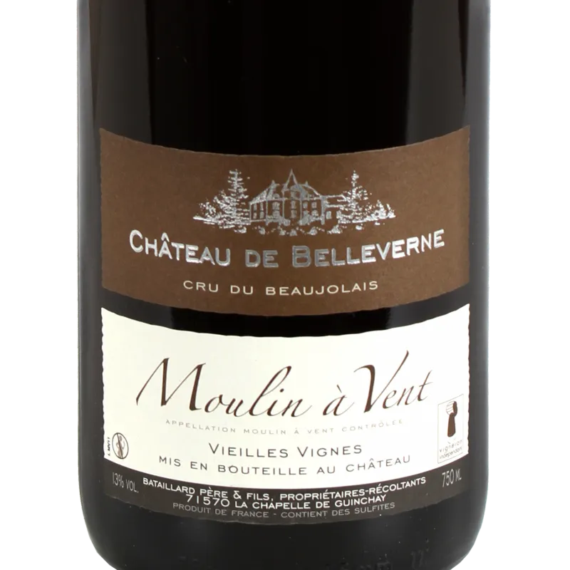 Les Terroirs de France Moulin à Vent 2023 Belleverne vin rouge 75 cl