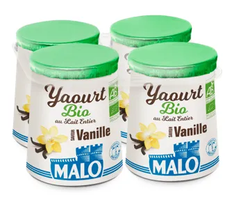 Malo Les BIO Vanille yaourt bio vanille