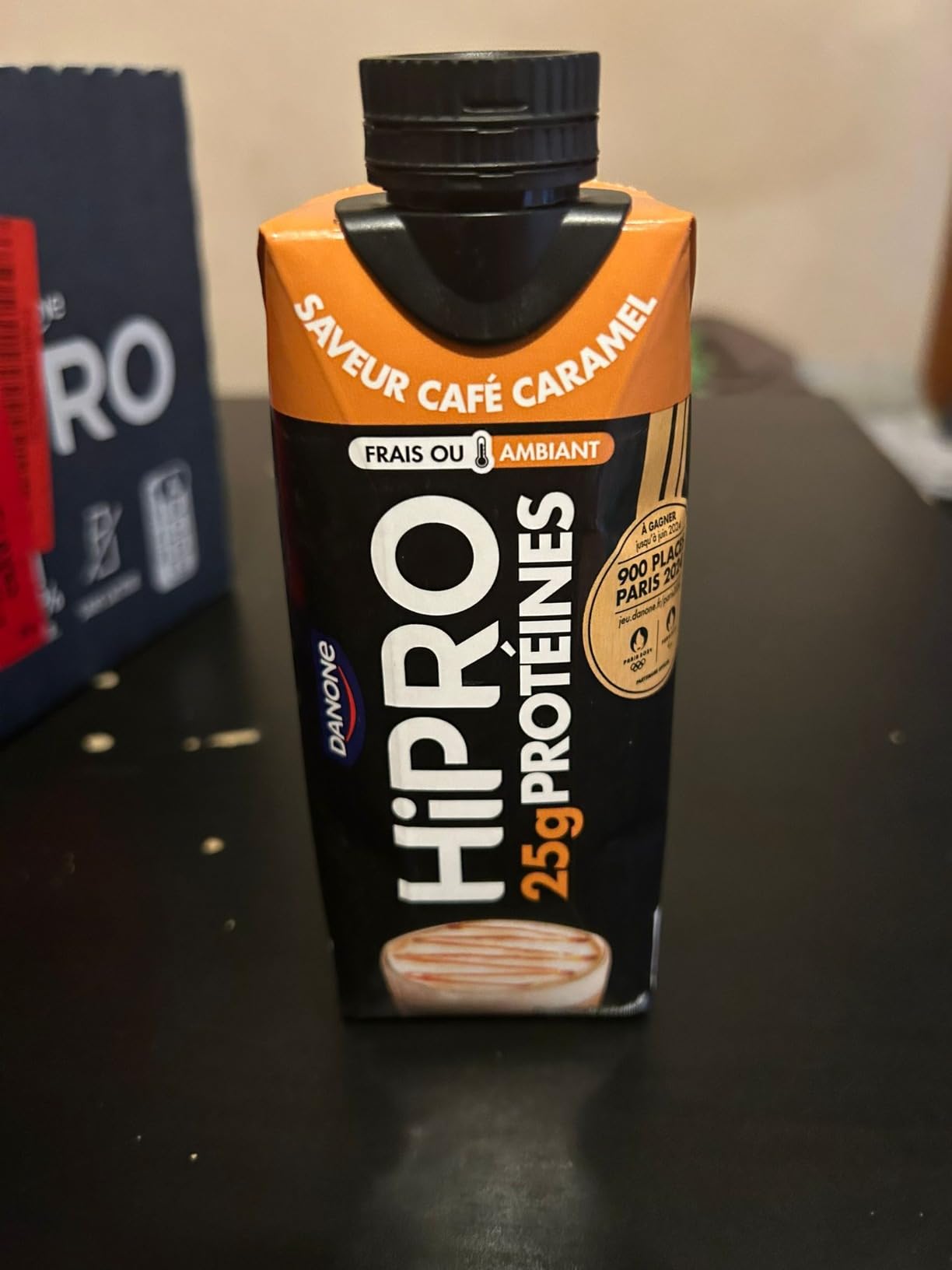 Hipro Boisson protéinée caramel café 330ml lot 8x330ml sans lactose