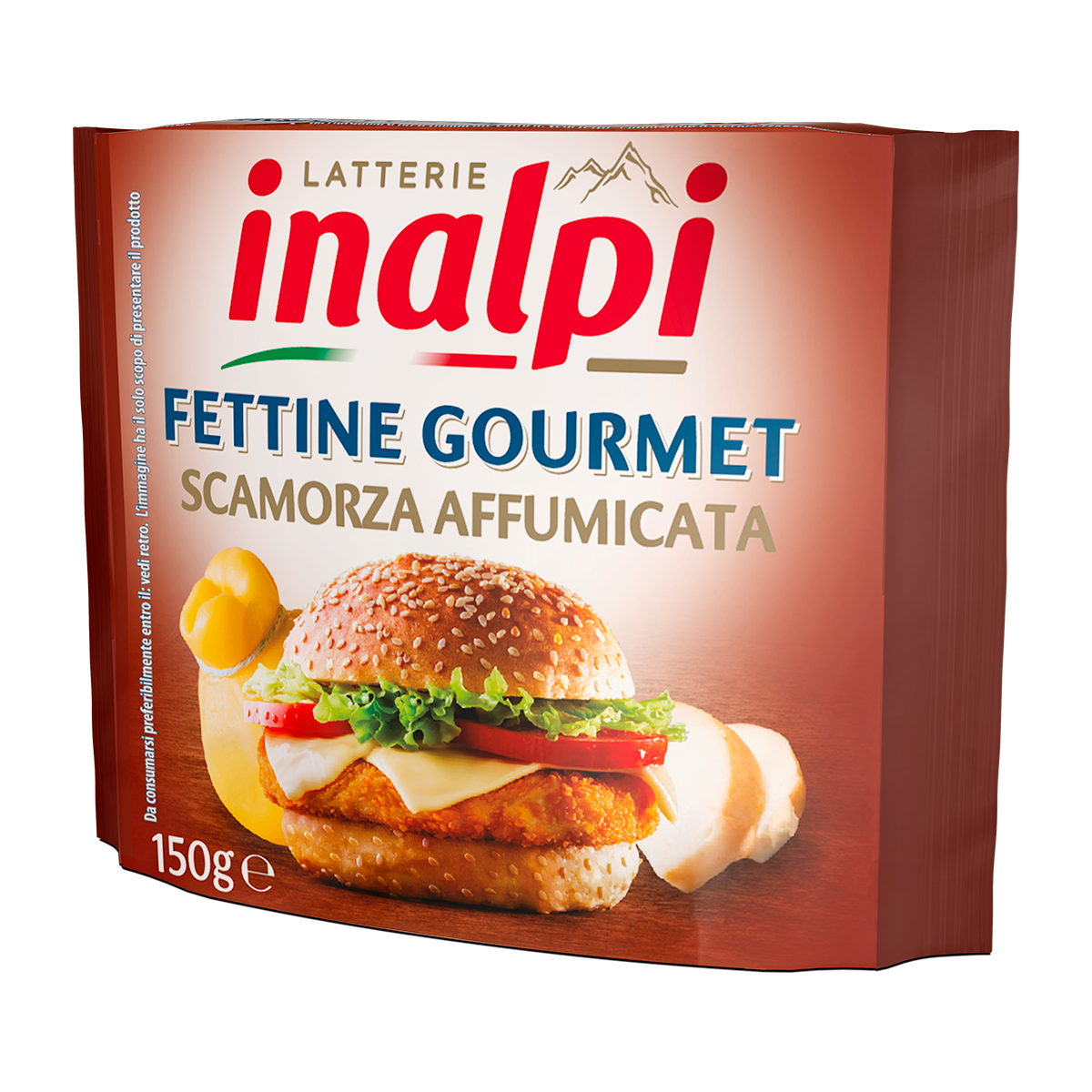 Inalpi Fettine Gourmet Scamorza tranches fromage fondu 150g