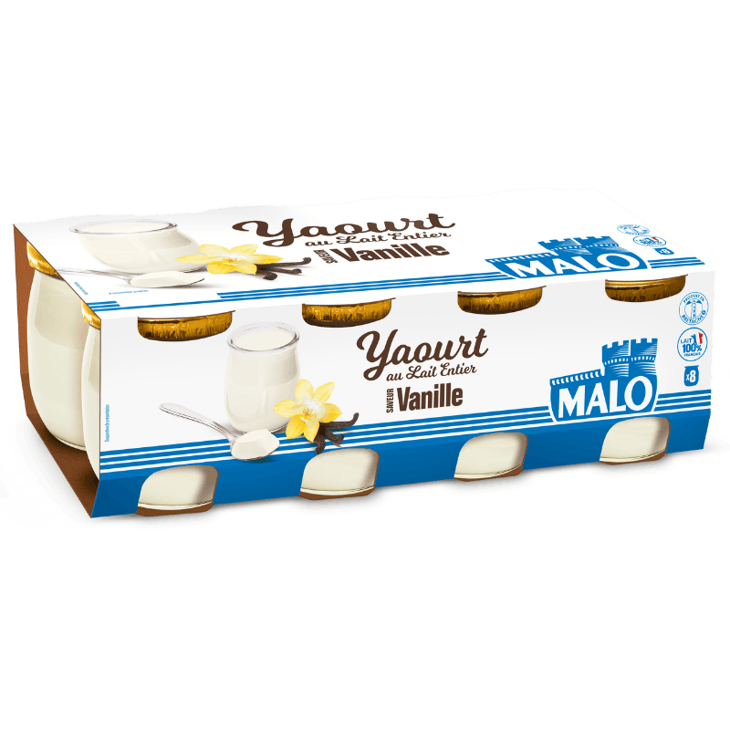Malo Les Yaourts Yaourt Saveur Vanille lait frais