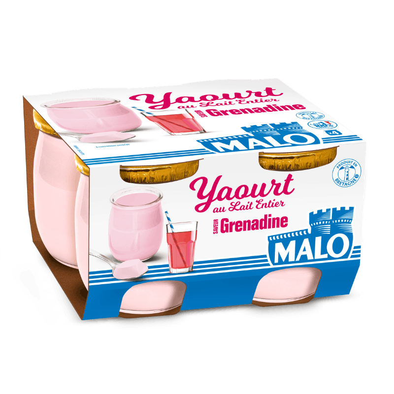 Malo Les Yaourts yaourt parfum grenadine