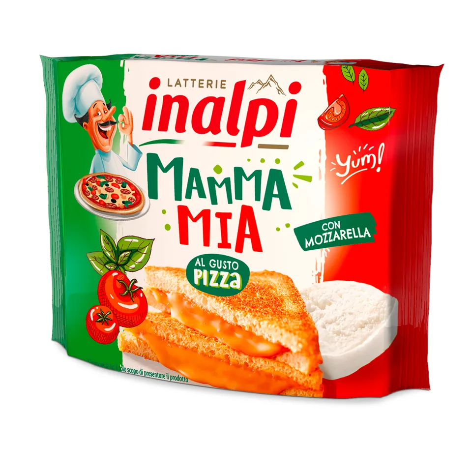 Inalpi Mamma Mia Pizza tranches fromage 150g 6x