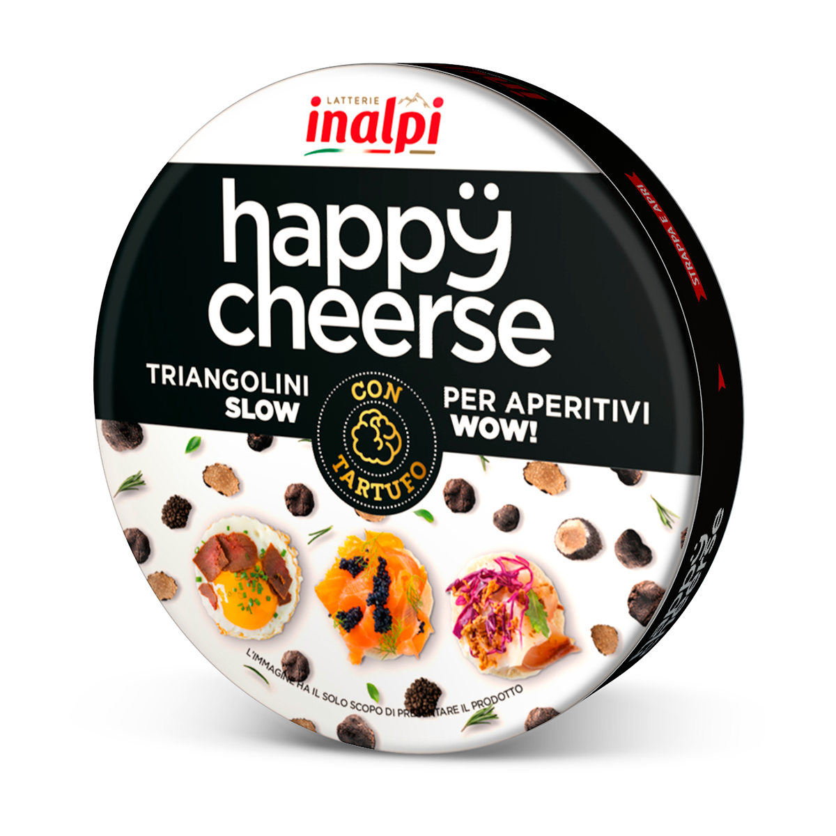 Inalpi Happy Cheerse Tartufo portions fromage truffe 140g