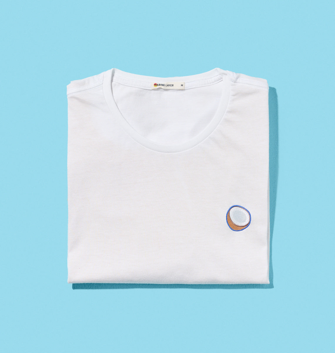 Vita Coco Coconut Tee-shirt Col Rond Brodé