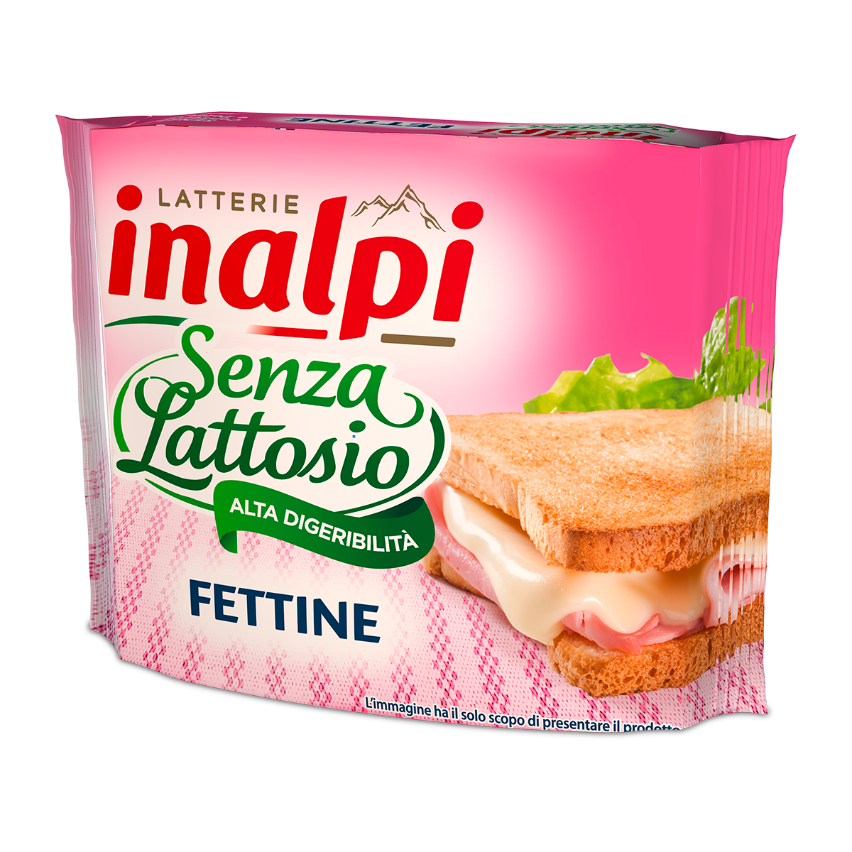 Inalpi Fettine tranches fromage fondu 150 g sans lactose