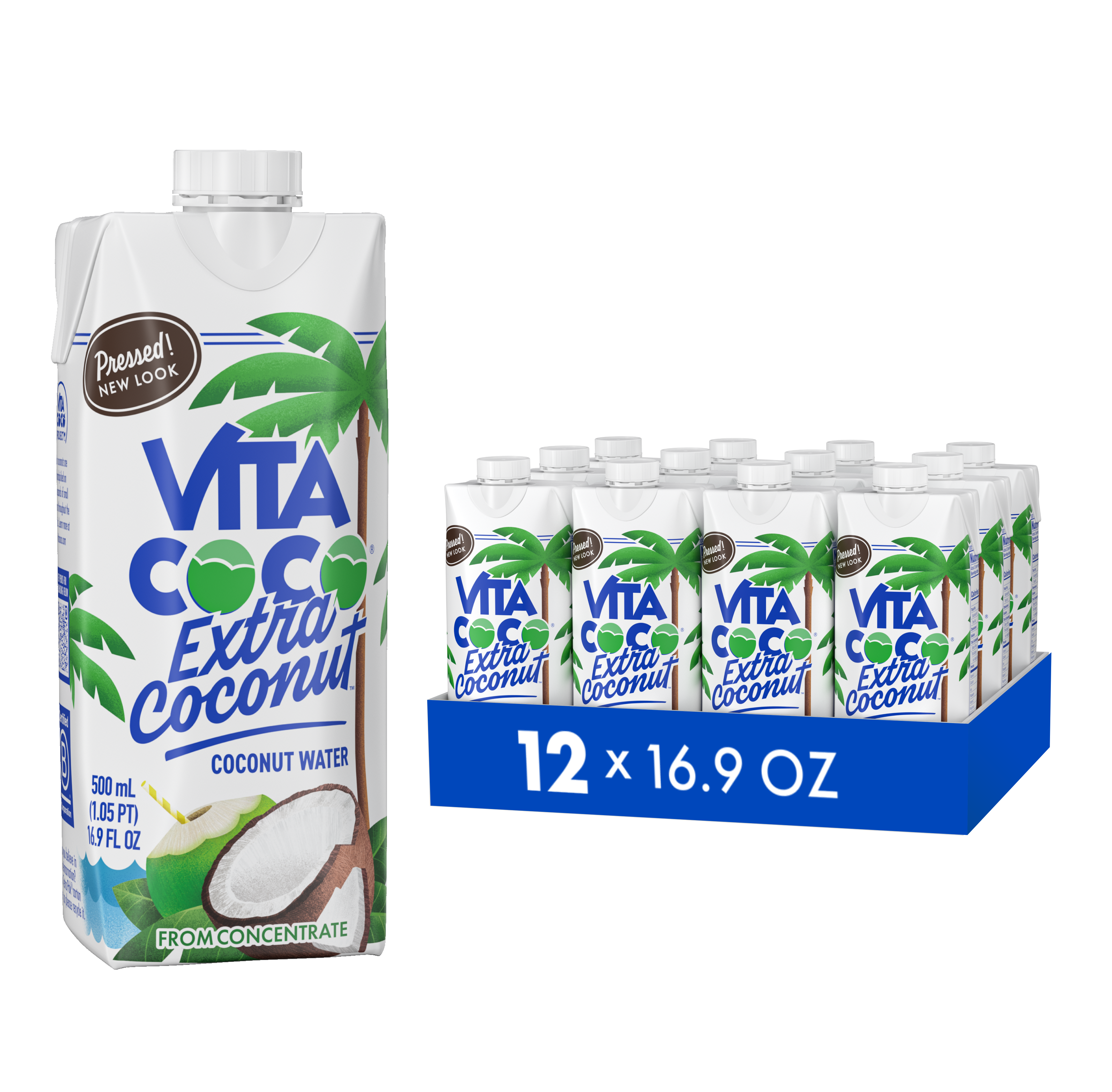 Vita Coco Extra Coconut eau de coco carton 500 ml pack 12
