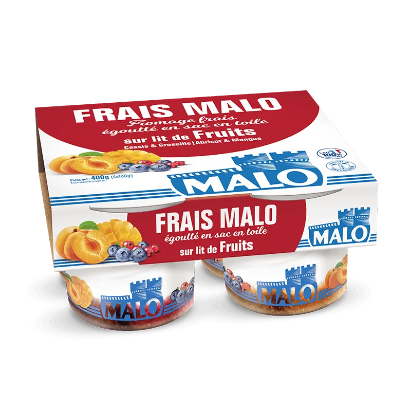 Malo Les Fromages frais abricot mangue fromage frais fruits