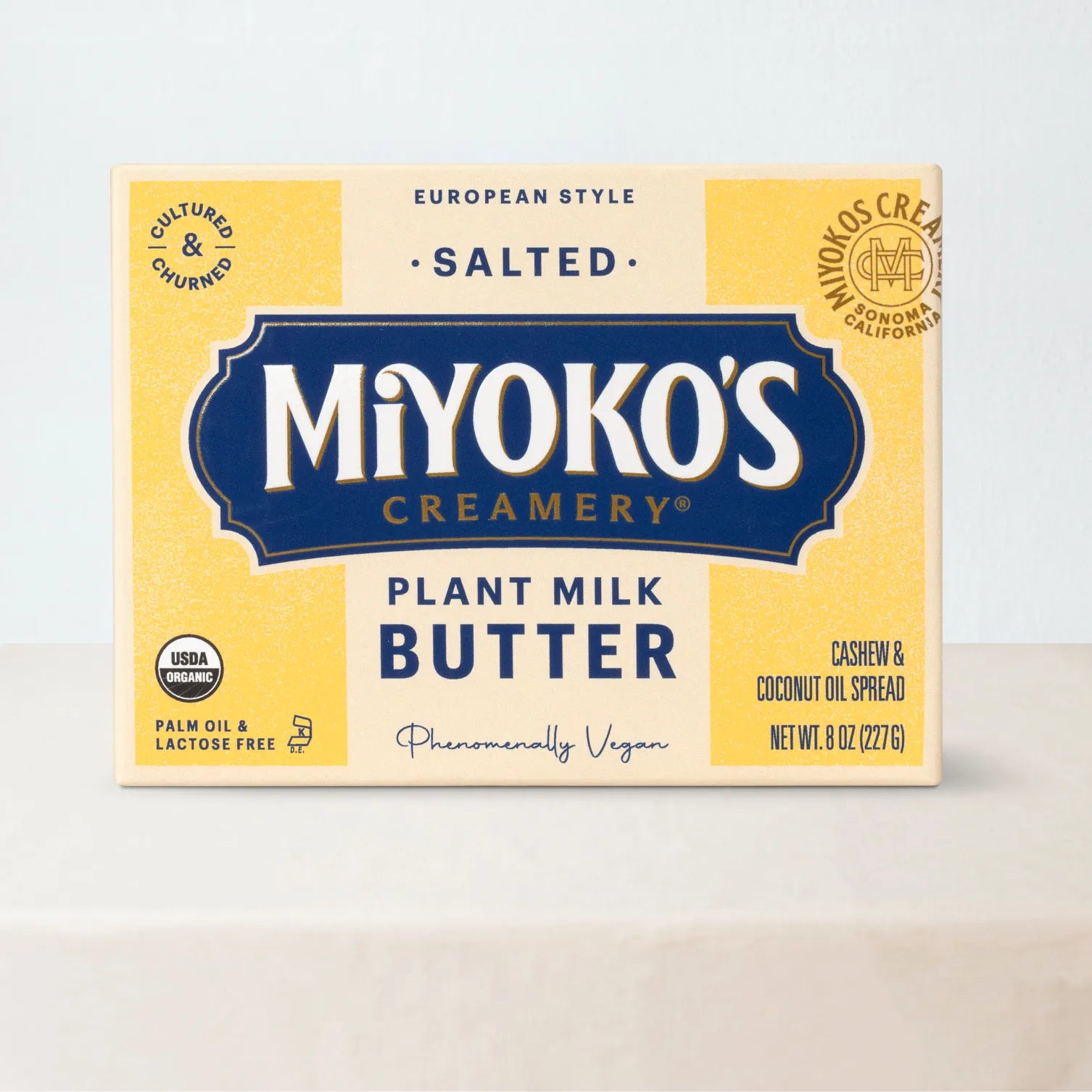 Miyoko's Creamery Euro Butter Beurre Végétal Cajou Salé