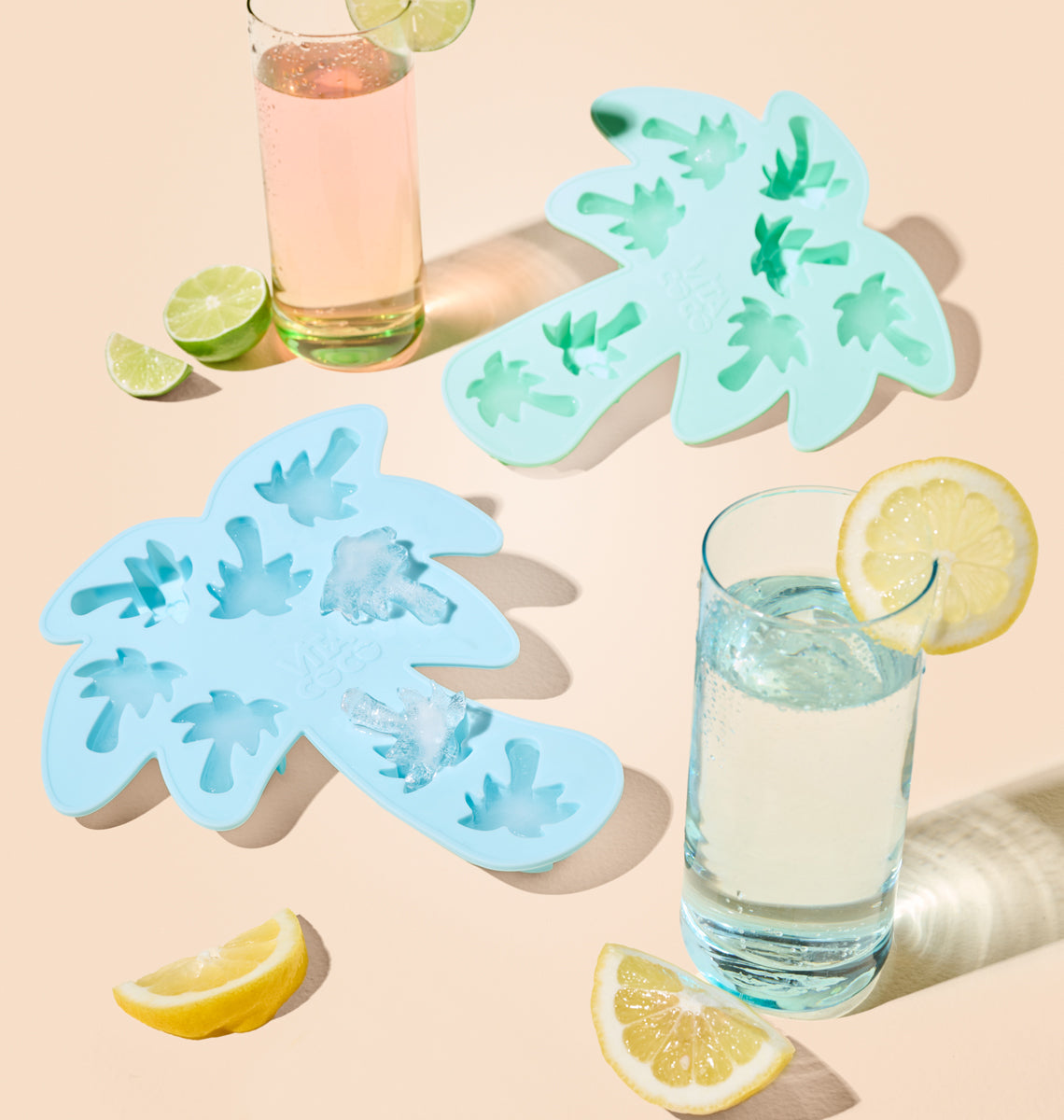 Vita Coco Merch Palm Tree bac à glaçons menthe silicone
