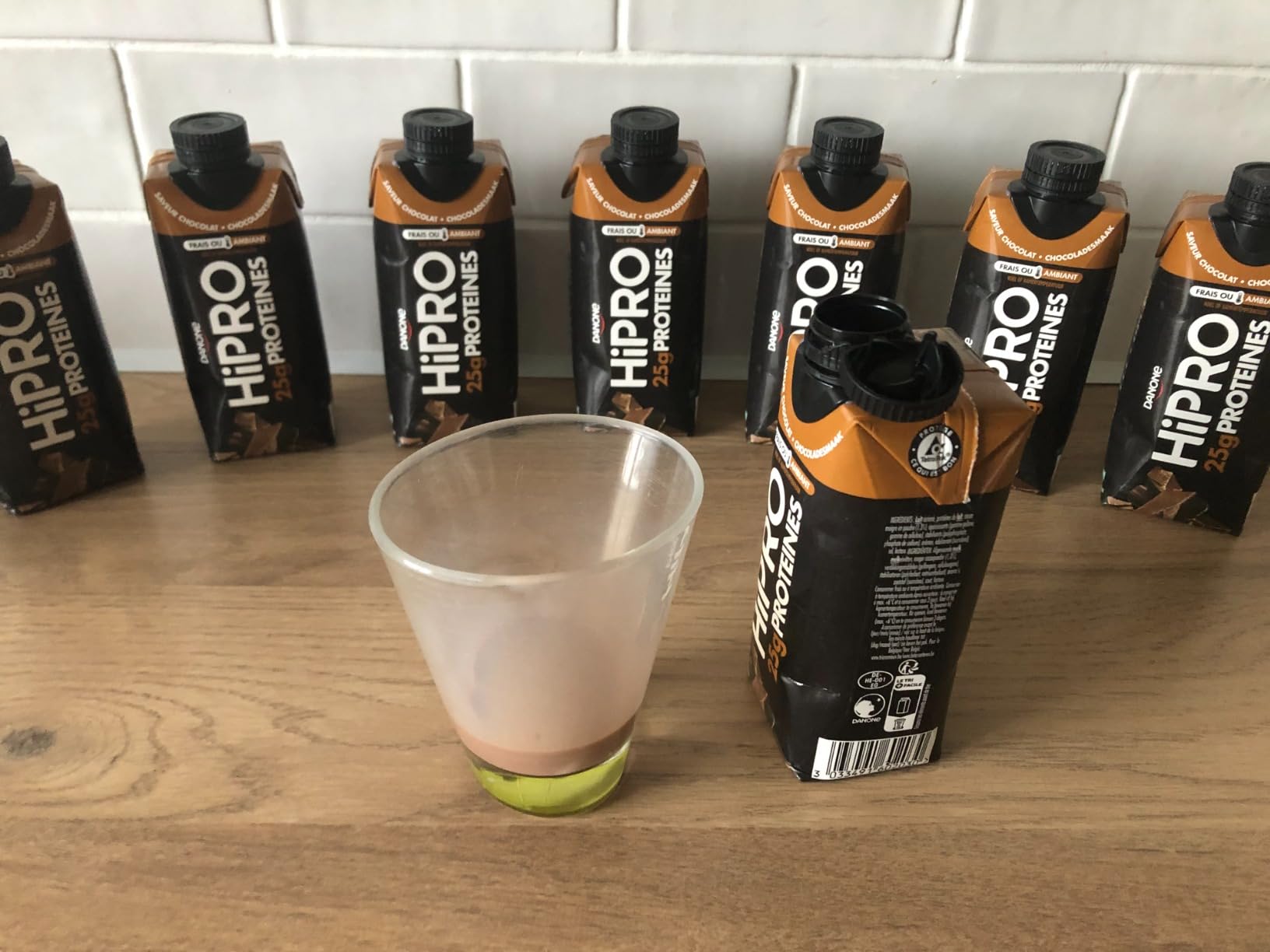 Hipro Boisson Protéinée Chocolat 8 x 330ml Sans Lactose