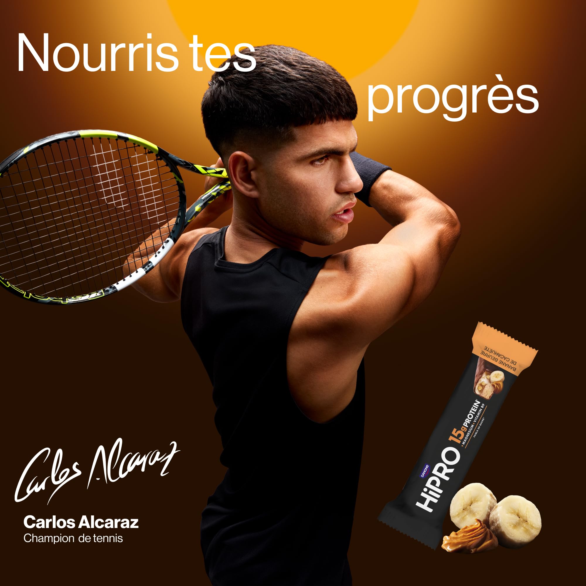 Hipro Barre protéinée banane beurre cacahuète 45g pack 12