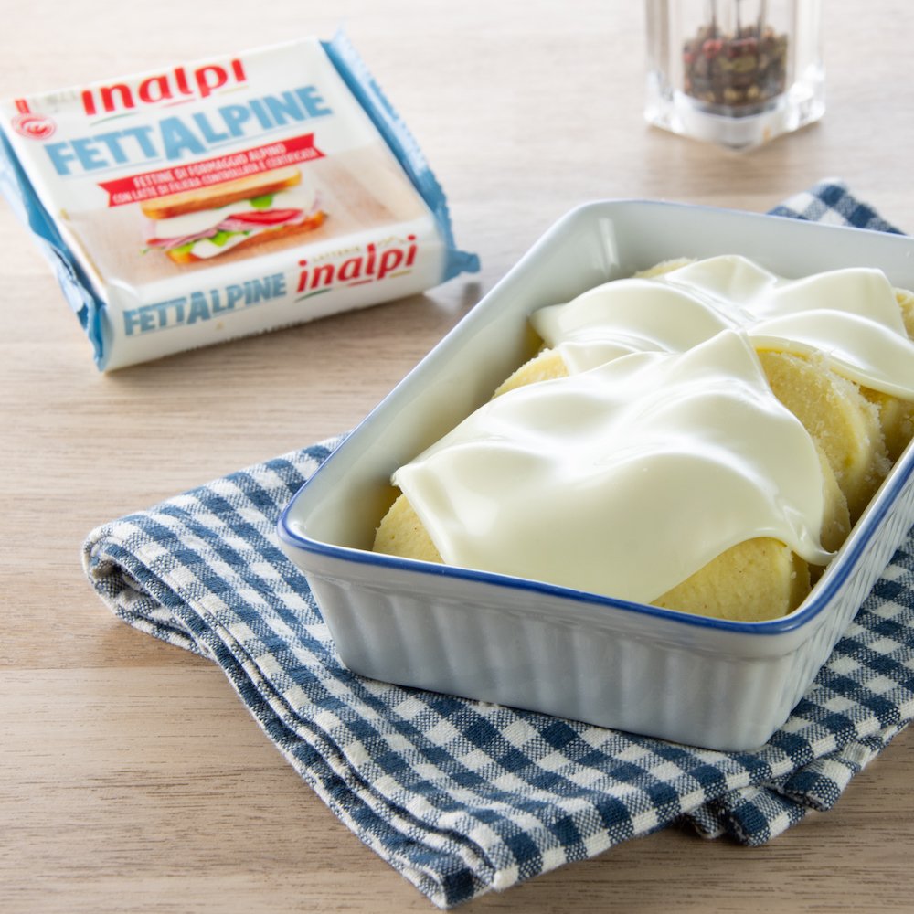 Inalpi Fettalpine fromage en tranches 150g italien