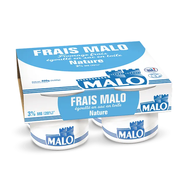 Malo Les Fromages frais nature 3% lait frais