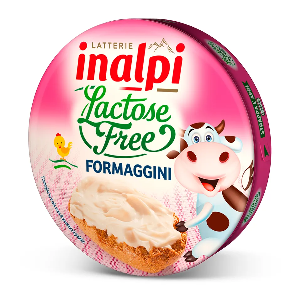 Inalpi Formaggini portions fromage fondu 140 g sans lactose