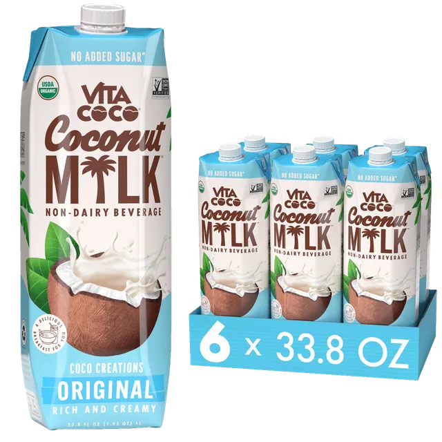Vita Coco Coconut Mlk lait de coco Original pack 6 sans lactose