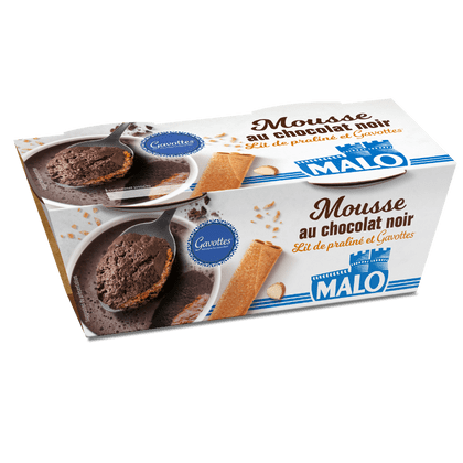 Malo Les Desserts Mousse Chocolat Praliné Gavottes