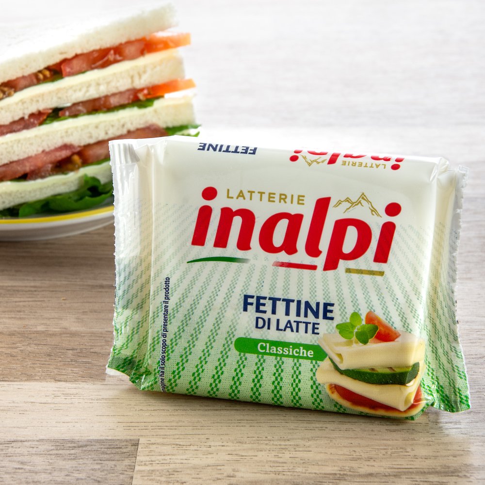 Inalpi Fettine Latte Classiche tranches fromage fondu 175g