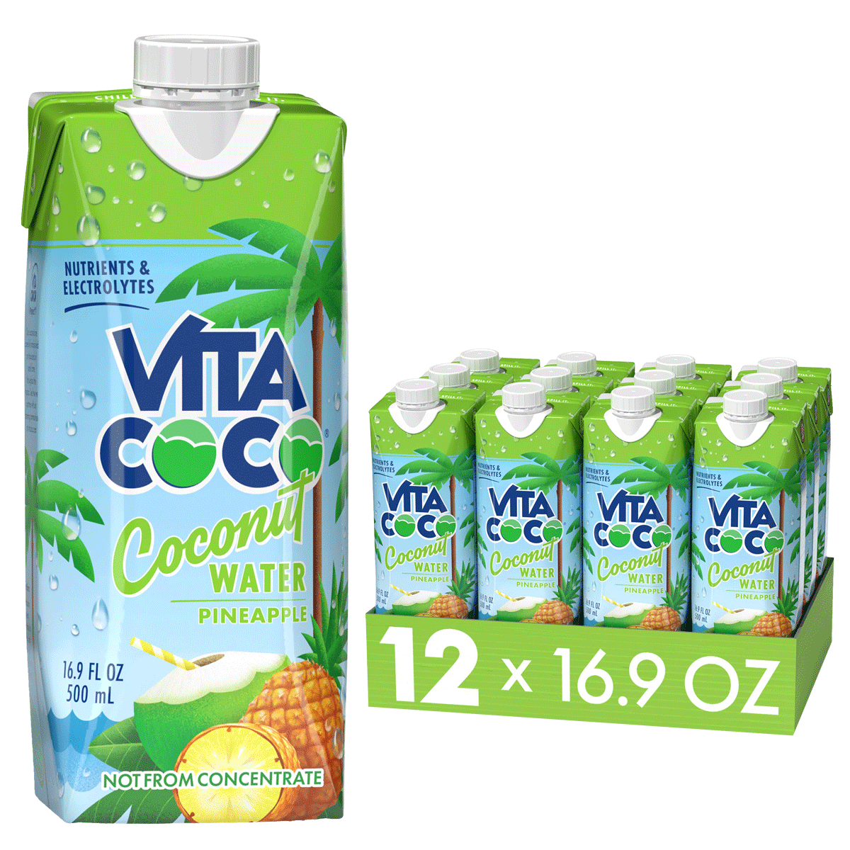 Vita Coco Coconut Water eau de coco Original carton 16.9oz 12pk