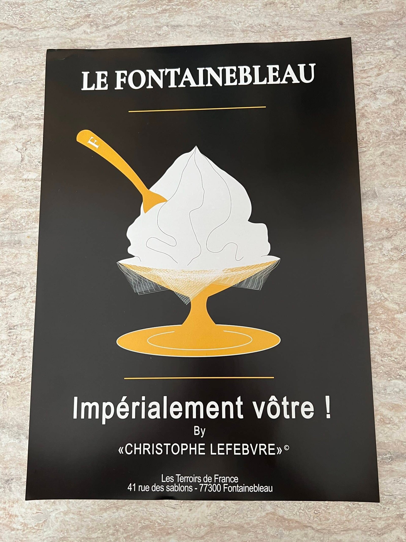 Les Terroirs de France Le Fontainebleau affiche déco cuisine