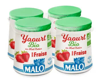 Malo Les BIO Yaourt BIO Fraise