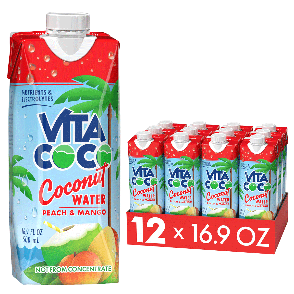 Vita Coco Coconut Water eau de coco Original carton 16.9oz 12pk