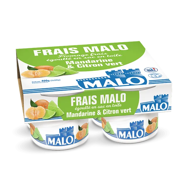 Malo Les Fromages frais fromage mandarine citron vert