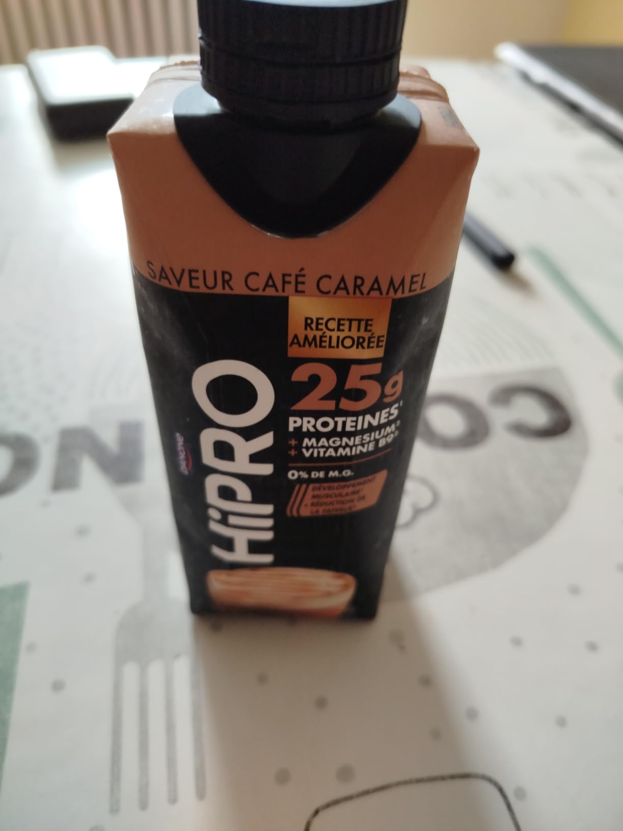 Hipro Boisson protéinée caramel café 330ml lot 8x330ml sans lactose
