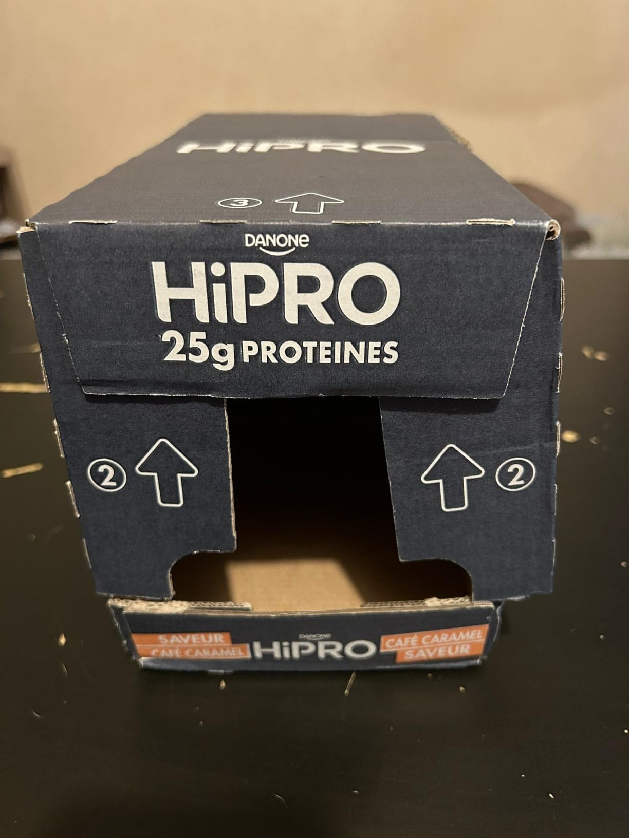 Hipro Boisson protéinée caramel café 330ml lot 8x330ml sans lactose