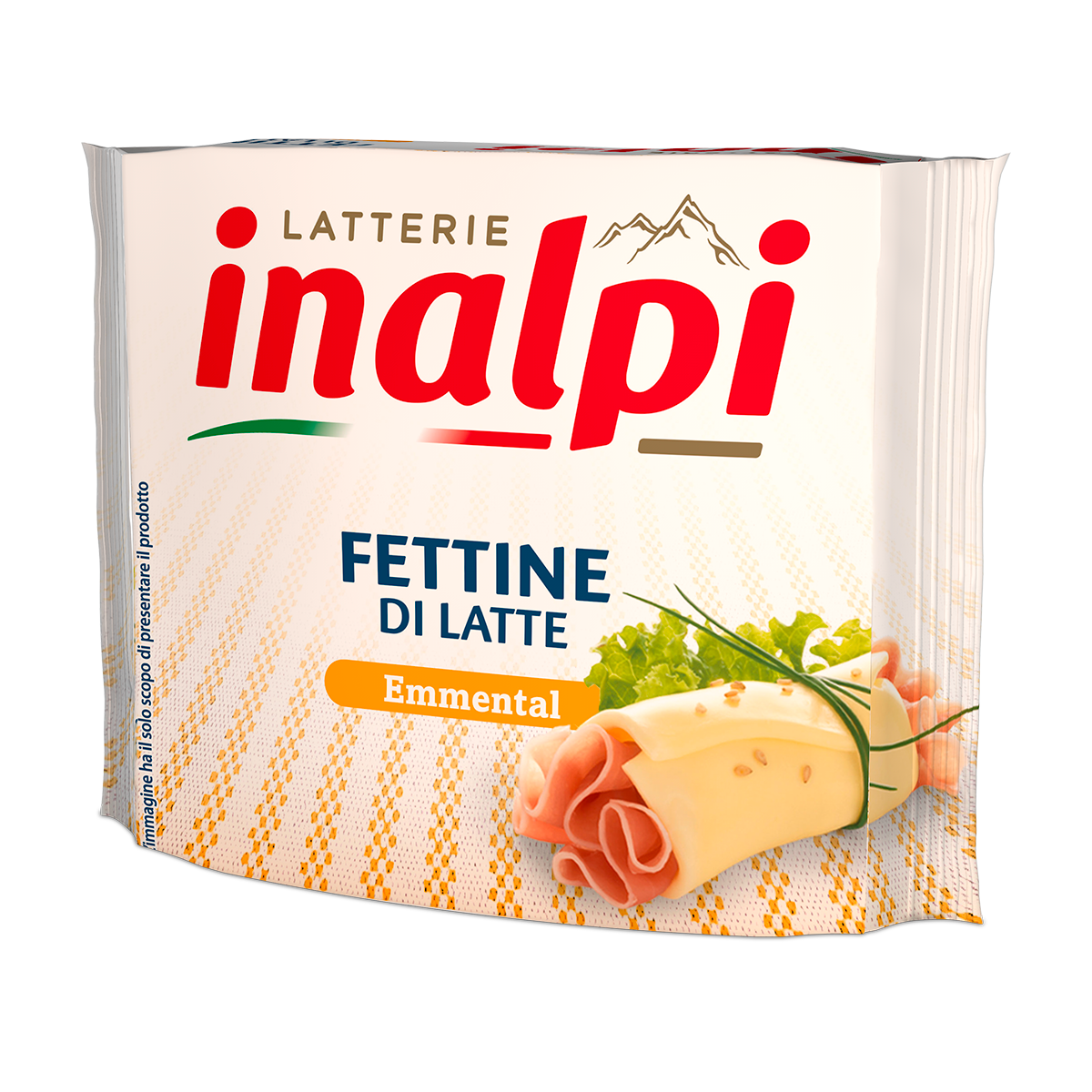 Inalpi Fettine Latte Emmental tranches fromage fondu 175g