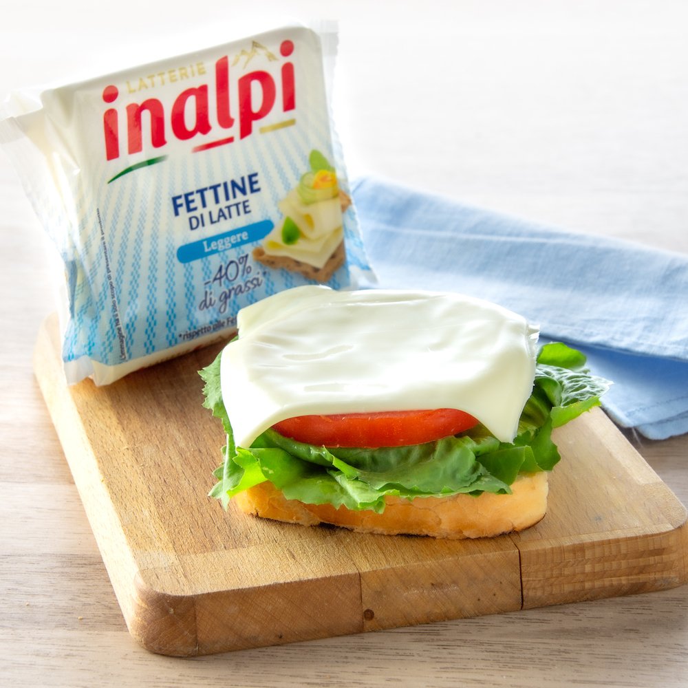 Inalpi Fettine di Latte fromage fondu light 175g -40% gras