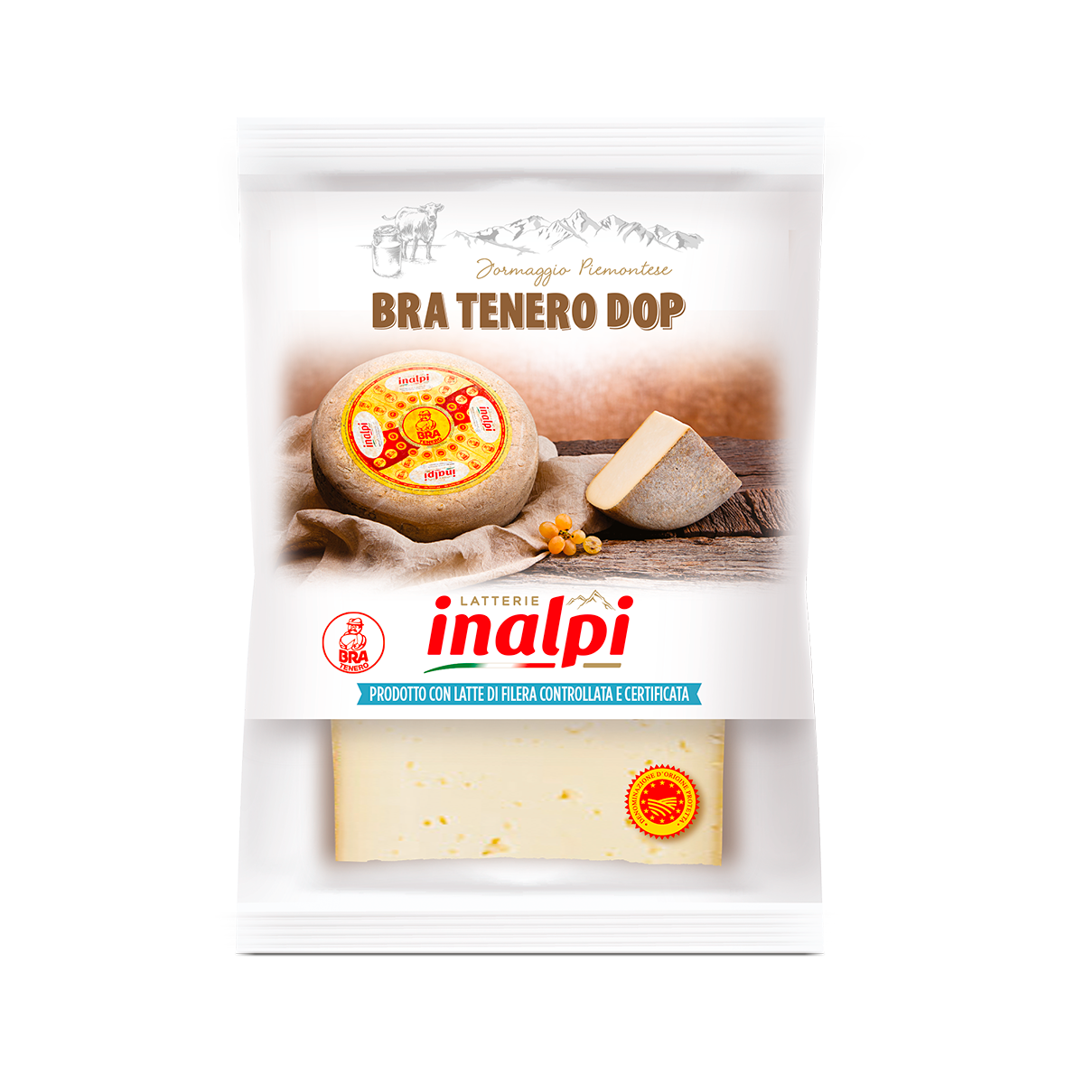 Inalpi Bra Tenero DOP fromage pâte pressée 200g