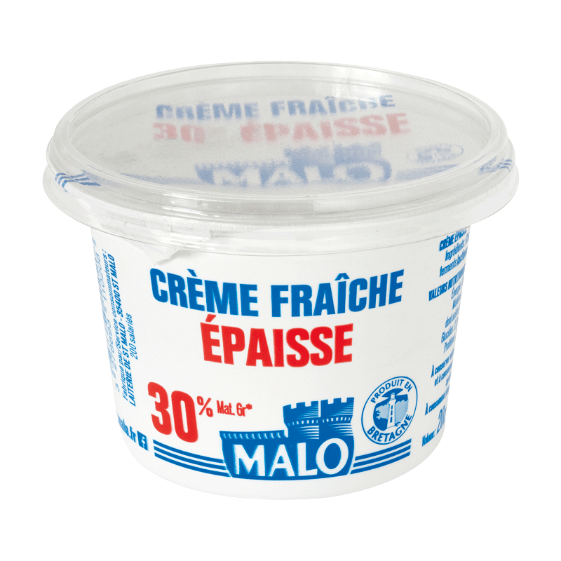 Malo Les Crèmes fraîches 30% MG crème fraîche épaisse