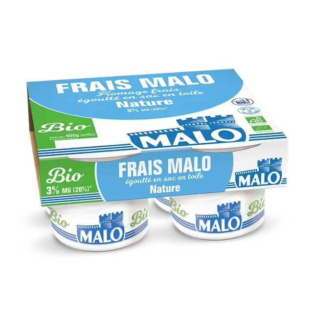 Malo Les BIO fromage frais bio nature 3%